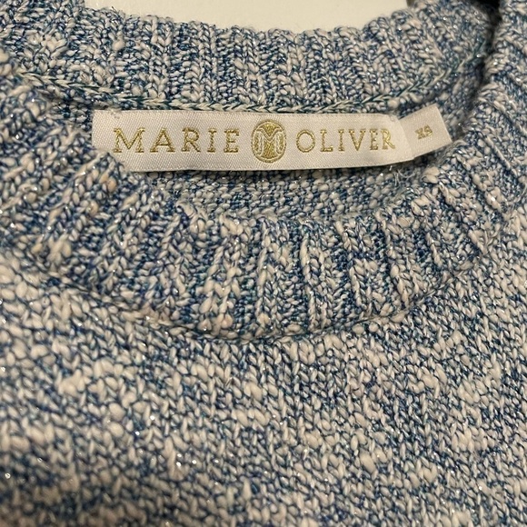 Marie Oliver Faye Fringe Knit in Blue/Multi metallic XS - Picture 8 of 10